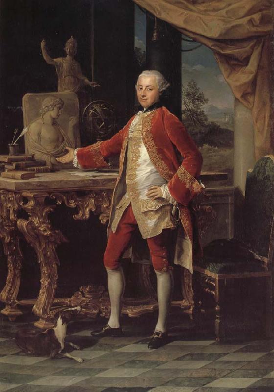 Pompeo Batoni Oil on canvas portrait of a gentleman Germany oil painting art